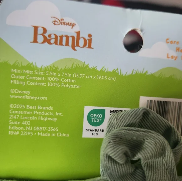 Disney Thumper Silicone Mini Mitts "Spring is Here" & 2 PCs Kitchen Towels Set - Picture 7 of 8